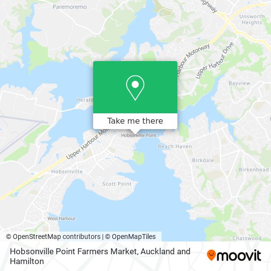 Hobsonville Point Farmers Market map