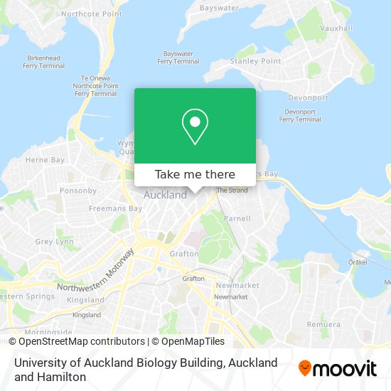 University of Auckland Biology Building map