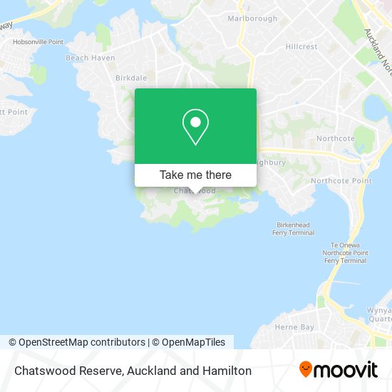 Chatswood Reserve map