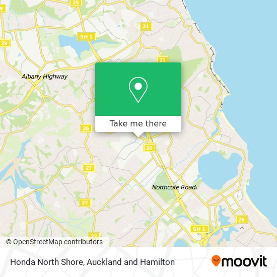 Honda North Shore map