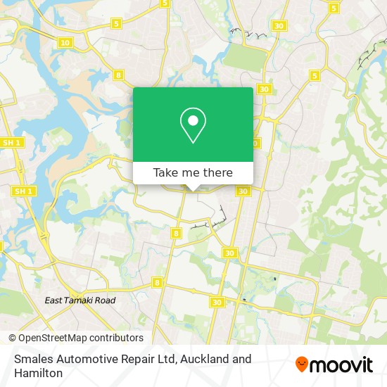 Smales Automotive Repair Ltd map