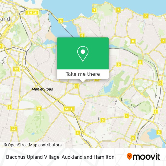 Bacchus Upland Village map