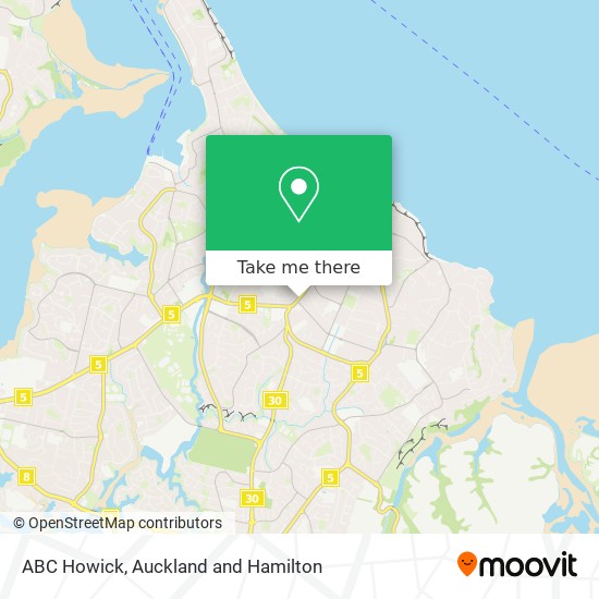 ABC Howick map