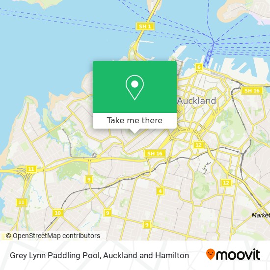 Grey Lynn Paddling Pool map