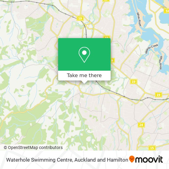 Waterhole Swimming Centre map