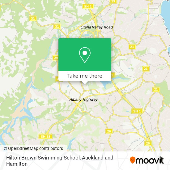 Hilton Brown Swimming School map