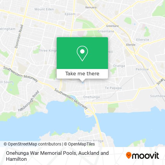 Onehunga War Memorial Pools map