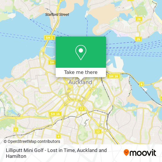 Lilliputt Mini Golf - Lost in Time map