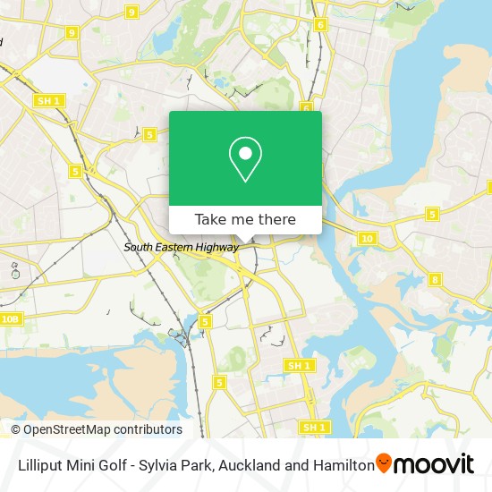 Lilliput Mini Golf - Sylvia Park map