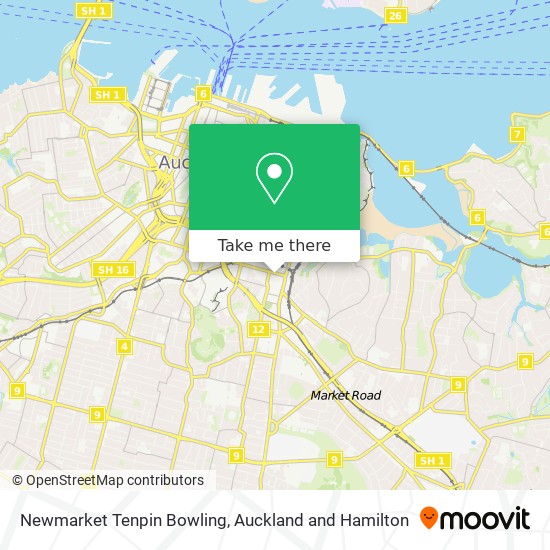 Newmarket Tenpin Bowling地图