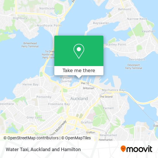 Water Taxi map