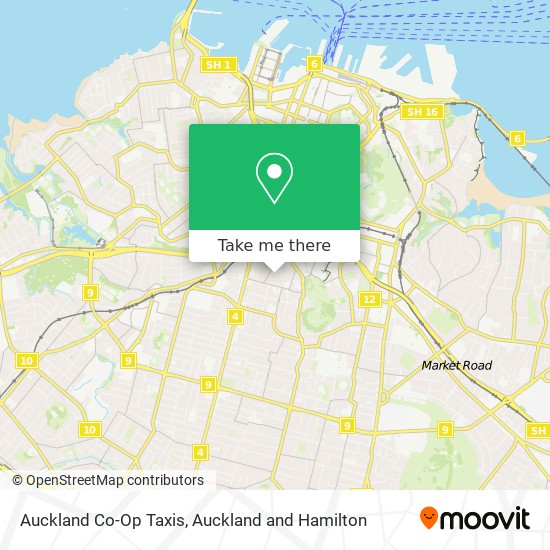 Auckland Co-Op Taxis地图