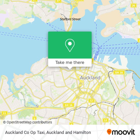 Auckland Co Op Taxi地图