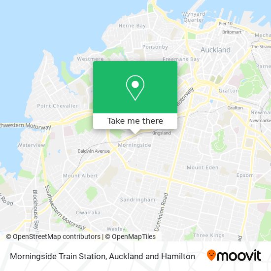 Morningside Train Station map