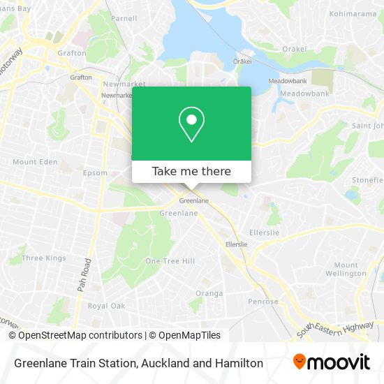 Greenlane Train Station map
