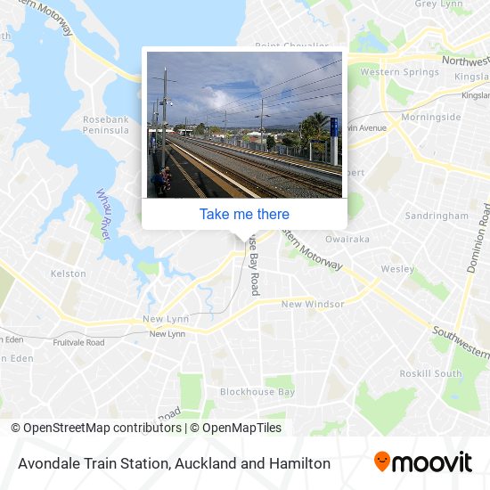 Avondale Train Station map