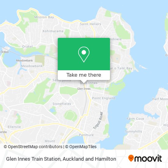 Glen Innes Train Station map