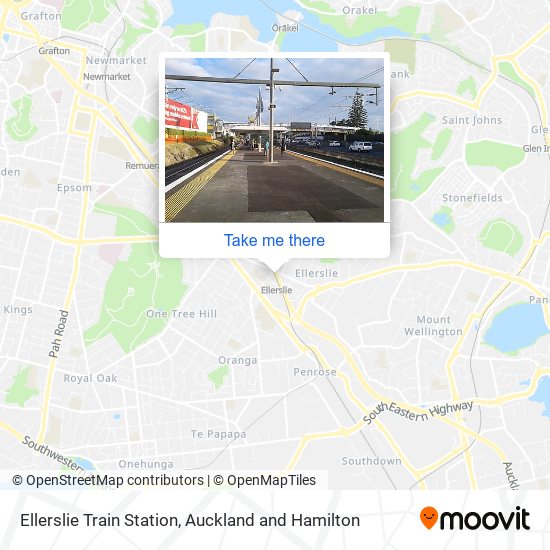 Ellerslie Train Station map