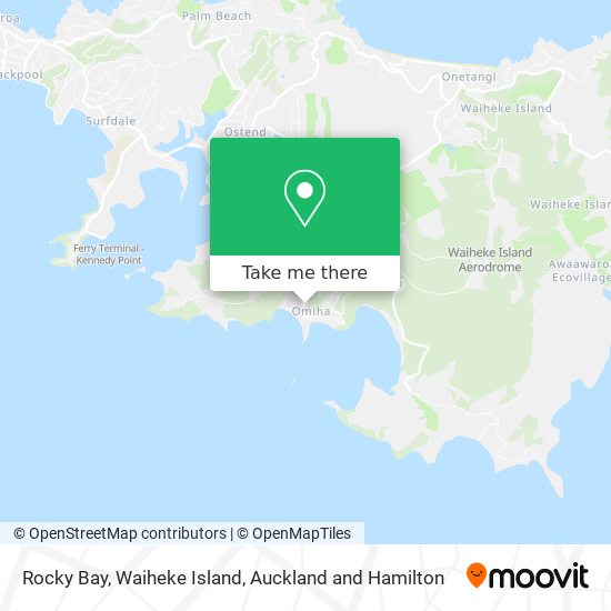 Rocky Bay, Waiheke Island地图
