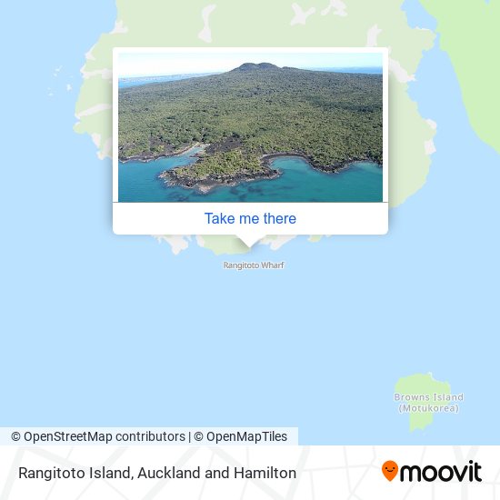 Rangitoto Island map