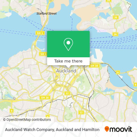 Auckland Watch Company map