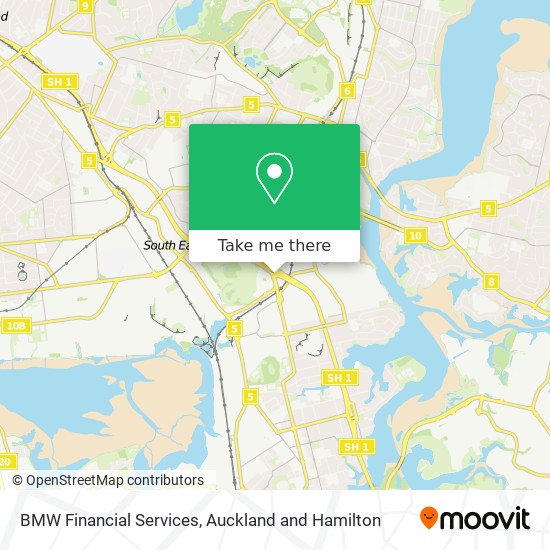 BMW Financial Services map