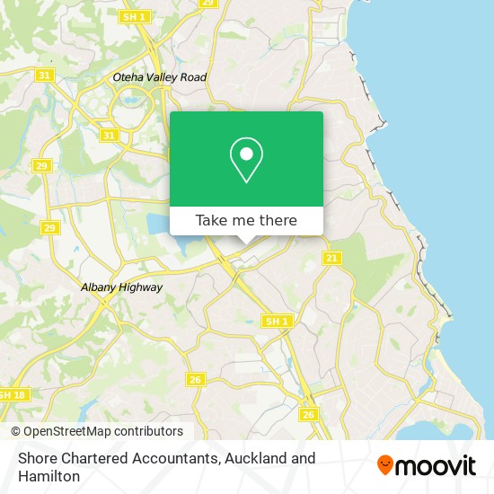 Shore Chartered Accountants map