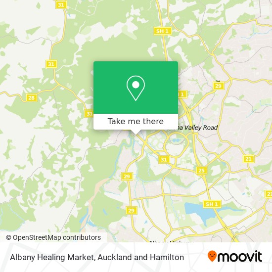 Albany Healing Market map