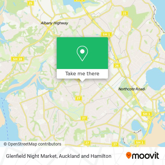 Glenfield Night Market map