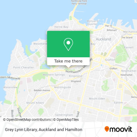 Grey Lynn Library map