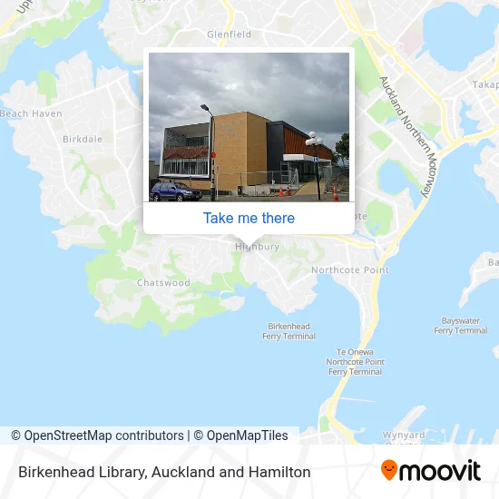Birkenhead Library map