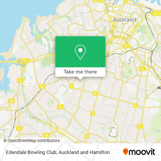 Edendale Bowling Club map