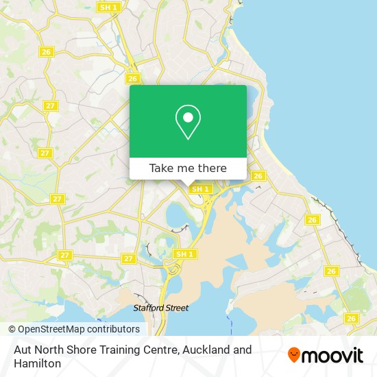 Aut North Shore Training Centre map