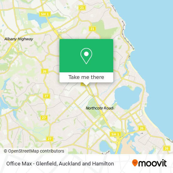 Office Max - Glenfield map