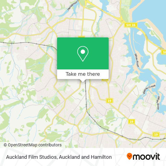 Auckland Film Studios map