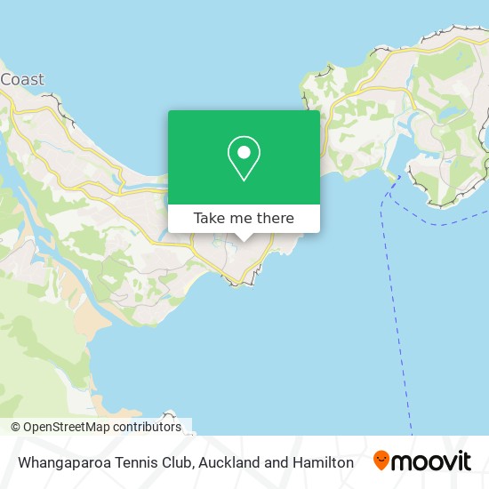 Whangaparoa Tennis Club map
