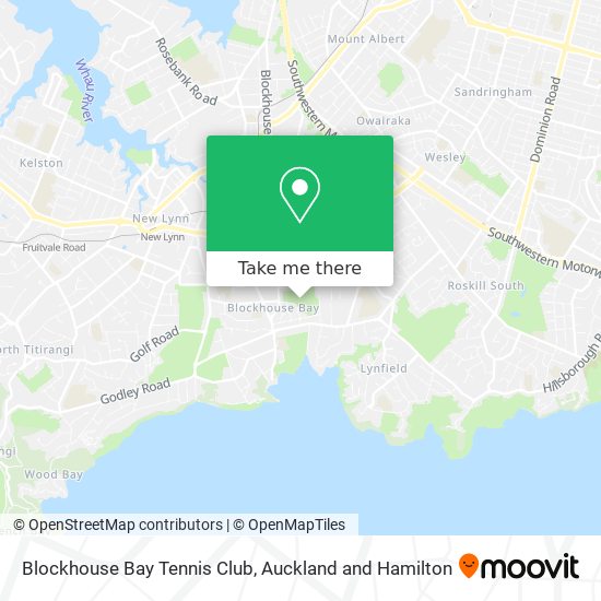 Blockhouse Bay Tennis Club map
