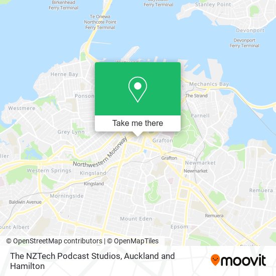 The NZTech Podcast Studios map