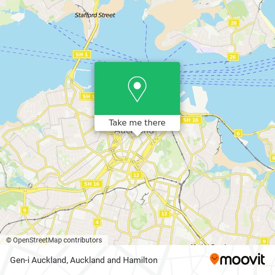Gen-i Auckland map