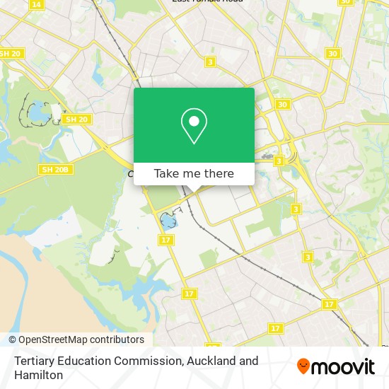 Tertiary Education Commission map