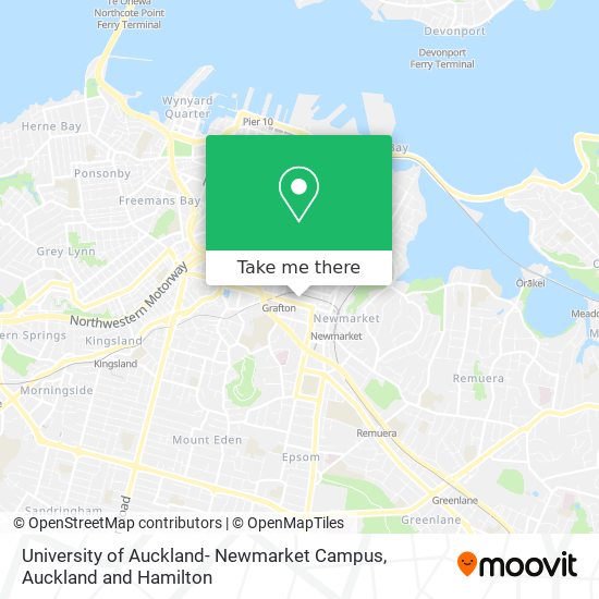 University of Auckland- Newmarket Campus map