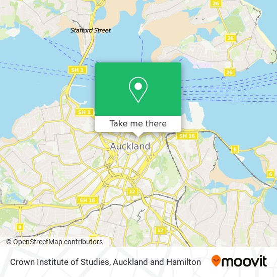 Crown Institute of Studies map