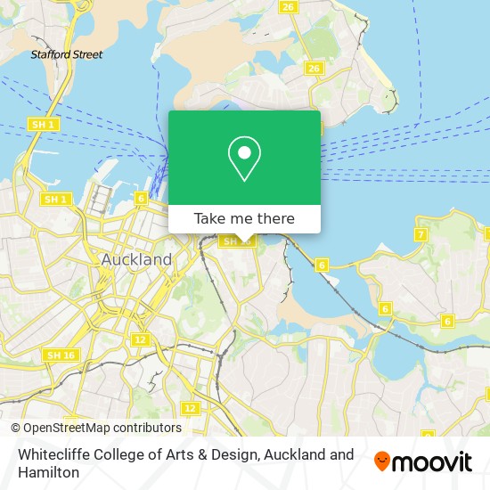Whitecliffe College of Arts & Design map