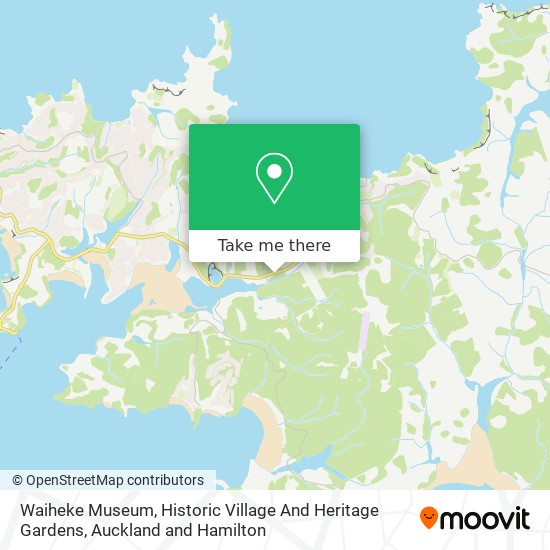 Waiheke Museum, Historic Village And Heritage Gardens map