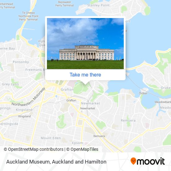 Auckland Museum map