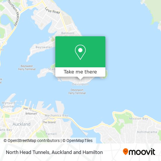 North Head Tunnels map