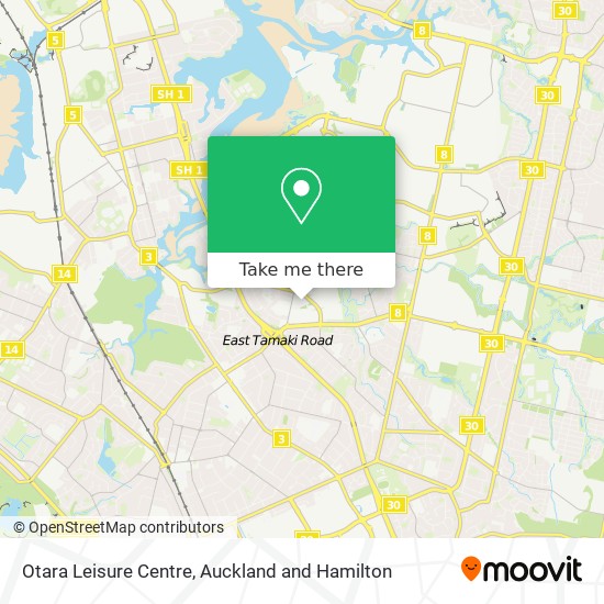 Otara Leisure Centre map