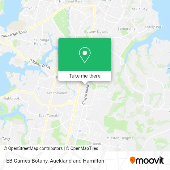 EB Games Botany map