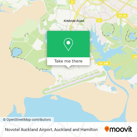 Novotel Auckland Airport map