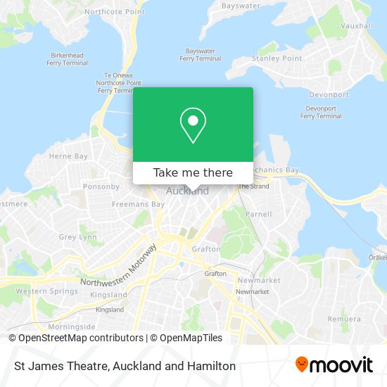 St James Theatre map